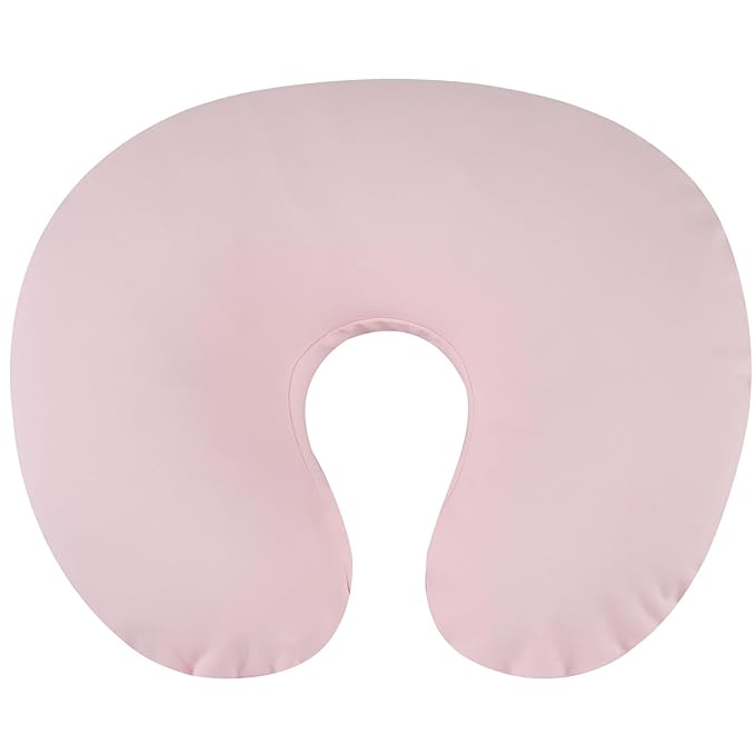 Onacosht 100% Organic Cotton Nursing Pillow Cover Soft Breathable Jersey Feeding Pillow Slipcover Fits Standard Infant Nursing Pillow for Baby Boy and Girl, Pink