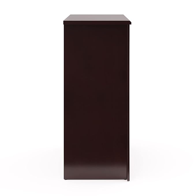 Storkcraft Crescent 4 Drawer Chest (Espresso) – GREENGUARD Gold Certified, Easy-to-Match Chest of Drawers for Nursery and Kids Bedroom, Dresser Organizer for Children’s Bedroom