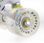 Skateboards Complete 22 Inch Mini Cruiser Retro Skateboard for Kids Boys Youths Beginners