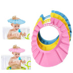 Baby Bath Soft Cap Adjustable Soft Bath Cap Shampoo Protection Products for Baby Kids Child Shower 3PCS