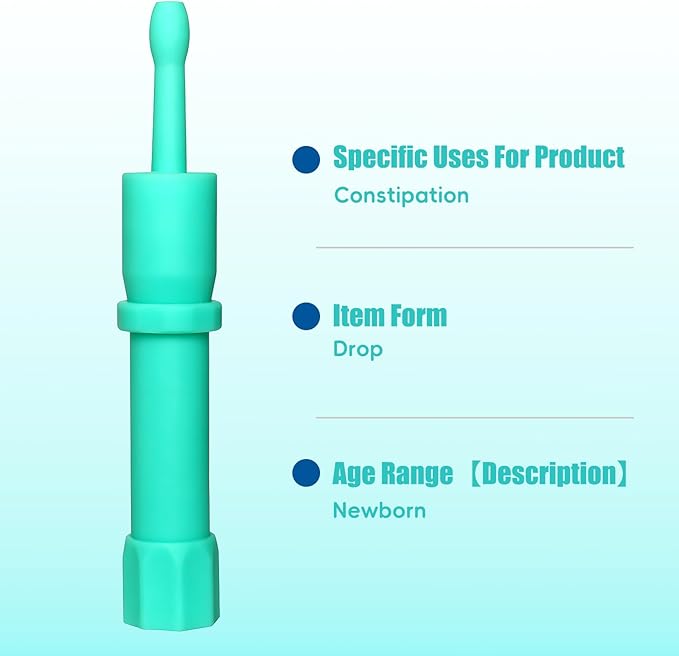 Gas and Colic Reliever for Babies, Baby Gas Colic Relief, Natural Solution for Baby Colic and Gas Relief, Safe & Effective Instant Constipation Relief for Babies, 20 Count (Green)