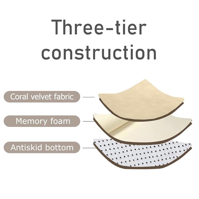 Loartee Nursery Rug Coral Velvet Crawling Area Rug (6'8"x9'2", Brown) for Toddler Children Play, Yoga, Exercise Pads Carpet