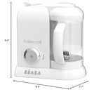 BEABA Babycook Solo 4 in 1 Baby Food Maker, Puree Steamer and Blender for Purees, Grinder with Auto Steam Cooking, Lrg Capacity 4.5 Cups 27 Servings in 20 Mins, White