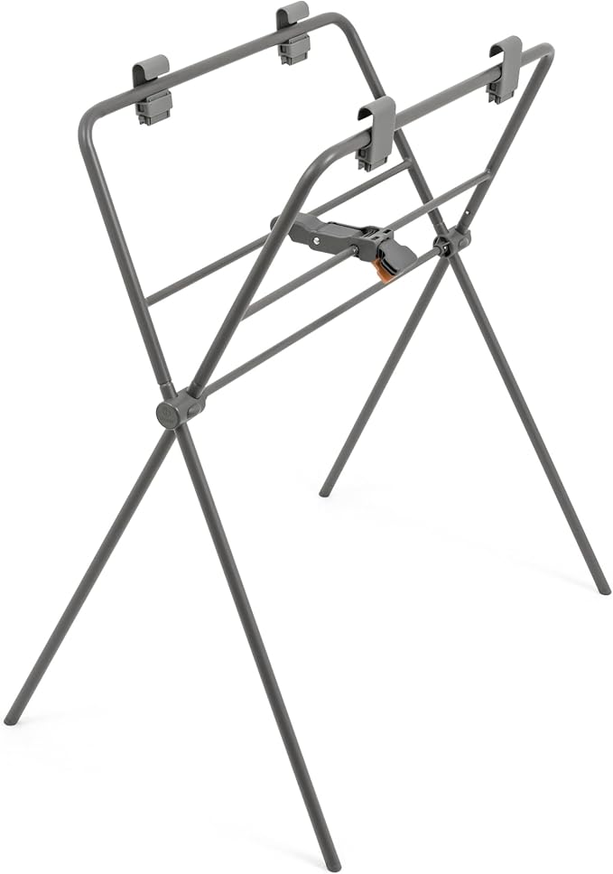 Stokke Flexi Bath Stand, Grey - Not Compatible with Flexi Bath X-Large - Best for Newborns Up to 21 lbs