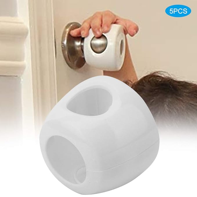 Door Handle Cover, 5pcs Safety Door Knob Covers Door Knob Locks Protector Child Room Anti Collision Safety Products