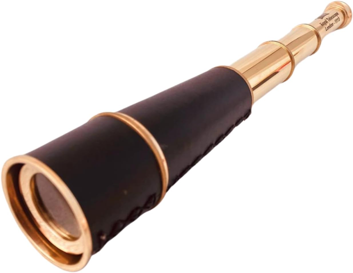 Vintage Spyglass Decorative Telescope 18" | Pirate Spyglass Scout Gift Ship Captain 1915 Royal Telescope London Prop Gift for Men Boys Women