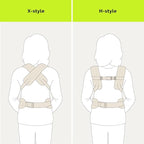 NEST BLANCHE Baby Carrier – Soft Cotton Linen Blend with Magnolia Jacquard Design, Adjustable and Ergonomic for Newborns and Toddlers (Daisy)