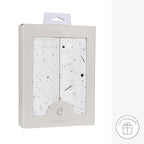 Ely’s & Co. Crib Sheets, Baby Girl/Boy Fitted Crib Mattress Sheet Set, 2 Pack, 100% Jersey Knit Cotton, Infant and Toddler Nursery Bedding, Black and White Celestial Print, 28” x 52”