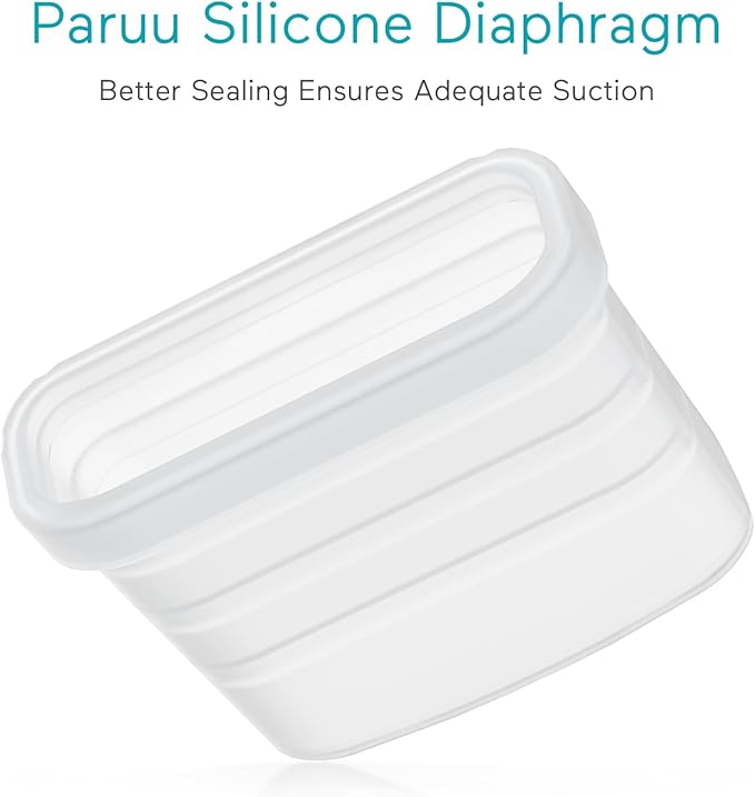 Paruu P10 Duckbill Valves & Silicone Diaphragm, P10 Original Breast Pump Parts, Wearable Breast Pump Replacement Accessories, 2 Pack Set