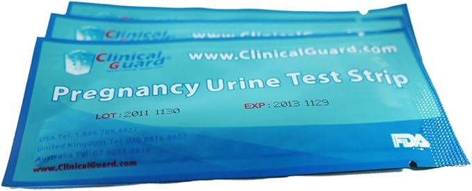 Clinical Guard 10 Pregnancy Tests Strips - Sensitive & Accurate Measurement Within 5 mins - Early Detection Pregnancy Test Strip - Easy to Use for Home Tests - HCG Test Strip Kit