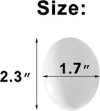 CALPALMY 24 Pieces Hyper-Realistic White Wooden Eggs - 2 Dozen Fake Easter Eggs for Painting, Decorating, Crafting, Pretend Play, Simulation Toys, Fake Food, Nest Box Training