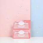 2 Pcs White Baby Wipe Case, Travel Holder Keeps Wipes Moist Set of Wet Diaper Wipes Holders Cases Portable Travel On The Go Refillable Dispenser Container Waterproof Wipe Container,Diaper Wipe Holders