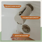 Parker Baby Universal Bathtub Faucet Safety Guard | Soft & Durable Silicone Faucet Cover Bathtub Baby | BPA Free & Food Grade Bath Spout Cover for Baby in Neutral Colors