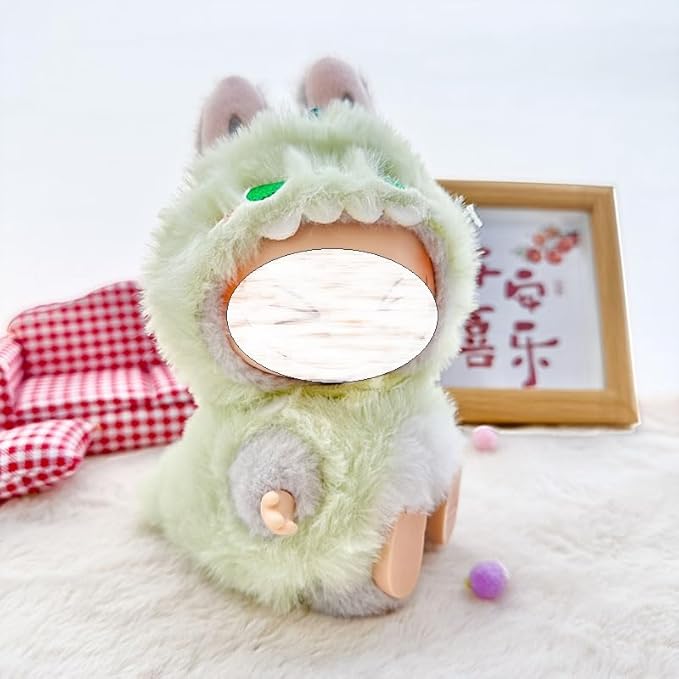 Clothes for LA BUBU 17cm Doll (NO Doll),Outfit for LA BUBU,Dress and Hairpin Set for LABUBU Dress Up,Accessories for LA BUBU