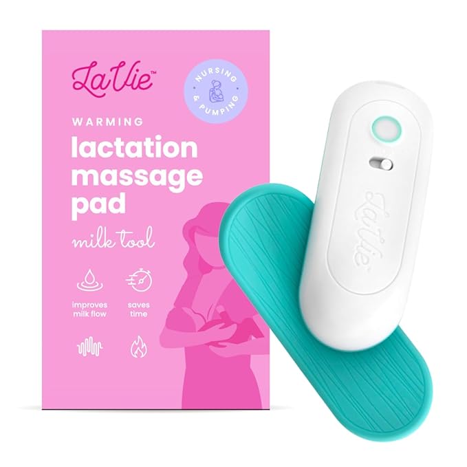 LaVie™ Lactation Massager with Warming for Breastfeeding | Breast Massager with Heat and Vibration for Clogged Ducts, Improved Milk Flow, and Engorged Breast Relief | Increase Milk Supply
