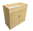 Kids' Station Daycare Changing Table, 40"w X 20"d X 40"h, with Doors, Assembled