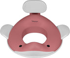 Kindsgut Potty Training Seat in whale design, designed in Germany, suitable for all toilet shapes non-slip toilet seat, Dusty Pink