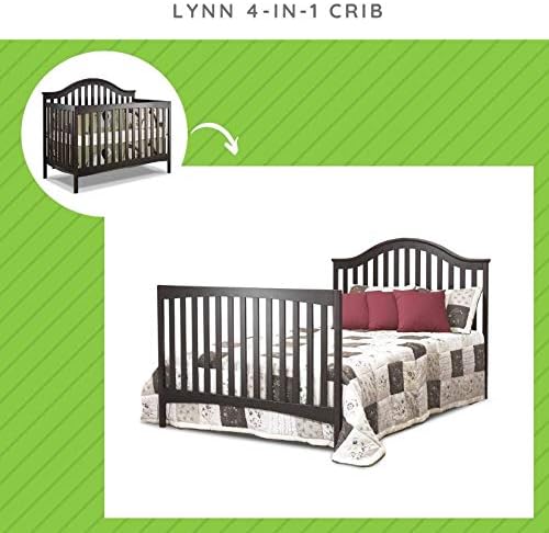 Full-Size Conversion Kit Bed Rails for Sorelle Convertible Cribs - Solid Wood Rail - Toddler and Adult Bed Rail for Full-Size Beds - Essential Nursery & Baby Furniture (Model #221, Espresso)