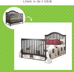 Full-Size Conversion Kit Bed Rails for Sorelle Convertible Cribs - Solid Wood Rail - Toddler and Adult Bed Rail for Full-Size Beds - Essential Nursery & Baby Furniture (Model #221, Espresso)