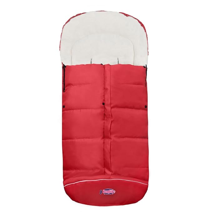 Waterproof Anti-Kick Footmuff for Stroller,350g Filling Anti-Freeze Stroller Bunting Bag Front Height Adjustable,Foot Area Opens Stroller Footmuff