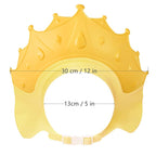 Baby Shower Cap Shield, Shower Cap for Kids, Visor Hat for Eye and Ear Protection for 0-9 Years Old Children, Cute Crown Shape Makes the Baby Bath More Fun (2 Pack)