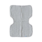 Little Unicorn Ultra-Absorbent Premium Burp Cloth | Soft on Baby's Skin | Larger Size | Ergonomic Design (Grey Stripe)