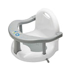 Foldable Baby Bathtub Seat - Non-Slip Bath Chair for Sitting Up, Shower Chairs for Newborn Infant 6-18 Months (Grey)