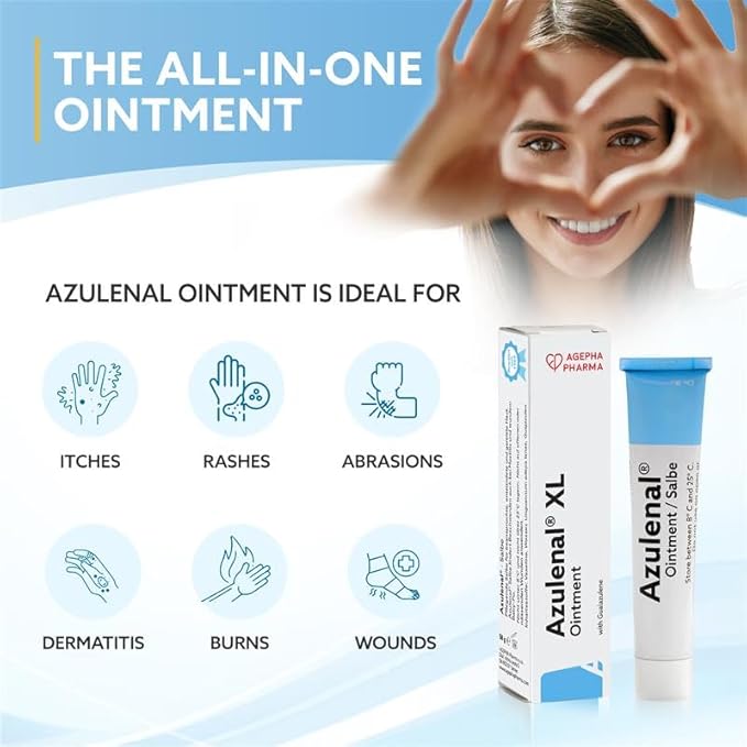 Ointment with Guaiazulene | Ointment for Diaper Rashes Itches Cuts & Sore Nipples | Suitable for Use for Babies and Nursing Mothers | Made in Europe (1 x 50 g)
