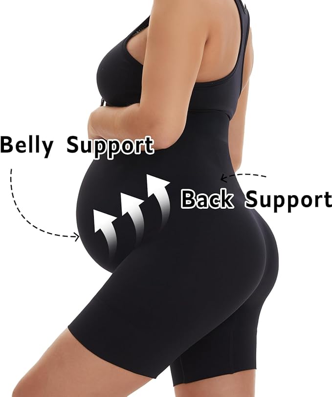 Seamless Maternity Shapewear, Prevent Thigh Chaffing, Pregnancy Belly Support, S-5XL