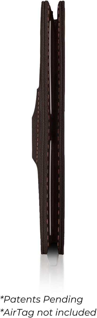 Kings Loot Passport Holder Wallet | RFID Blocking Leather Travel Wallet with Built-in Airtag Holder | Holds 1-6 Cards & Passport | Easy Pull Tab | Travel Wallets (Truffle)