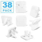Outlet Covers Babepai 38-Pack White Child Proof Electrical Protector Safety Improved Baby Safety Plug Covers