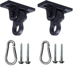 Heavy Duty Black Swing Hangers Screws Bolts Included Over 5000 lb Capacity Playground Porch Yoga Seat Trapeze Wooden Sets Indoor Outdoor 2 Pack