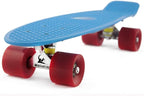 Skateboards Complete 22 Inch Mini Cruiser Retro Skateboard for Kids Boys Youths Beginners