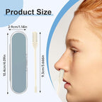 2-in-1 Nose Hair Trimmer for Daily Use,2026 Manual 360° Rotating Nostril Hair Removal Tool Double Sided Blade Travel Size,Nasal Hair Cutter for Women Men (Beige, 6 Pcs)