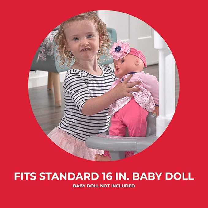 Step2 Love & Care Deluxe Baby Doll Nursery Playset for Kids, Combined Kitchen and Changing Station, Includes Toy Accessories, Easy to Assemble, Toddlers Ages 2 - 6 Years Old, Lavender