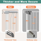 40.5" Extra Tall Baby Gate for Stairs, 68.5"-72.2" Extra Wide Large Dog Pet Gate Indoor for House, Long Safety Child Gate No Drill, Metal Auto Close Doggie Barrier for Doorway, White