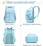 Cusangel Backpack for Girls Boys School Bookbags Kindergarten Elementary Lightweight Waterproof Multifunctional Large Capacity for kids(17 inch Fun Prints)