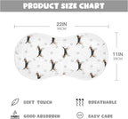 1 Pack Muslin Burp Cloths Beagle Paw Print White Cotton Baby Burp Cloths Extra Absorbent and Soft Thick Burping Cloth for Newborn Boys Girls 22x11 Inch
