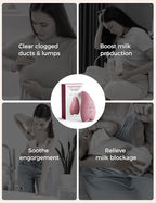 Momcozy Warming Lactation Massager Pro, 8 Vibration Modes & 4 Heating Levels, Longer-Lasting & 100s Rapid Warming Breast Massager, Quick Charging, Improves Milk Flow & Relieves Breast Engorgement