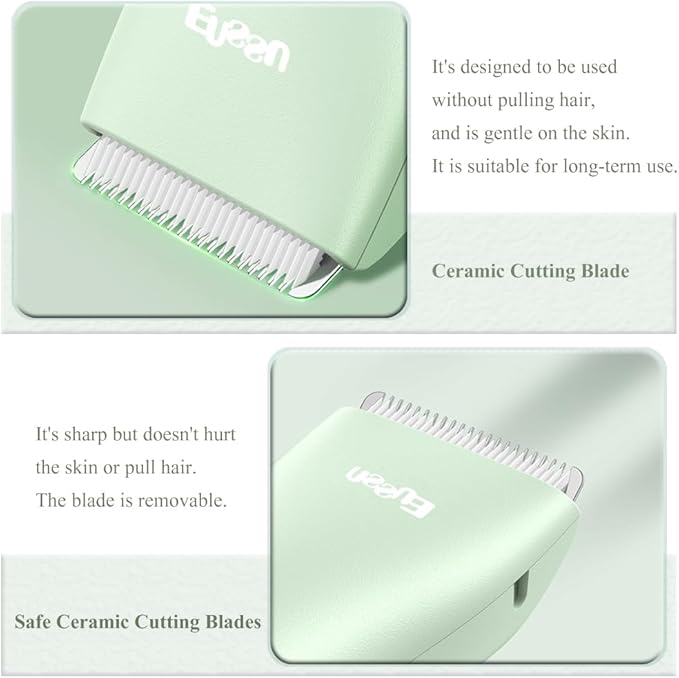 Baby Hair Clippers, Quiet Professional Hair Clippers for Kids, Hair Cutting Kits with LCD Display, Safe Ceramic Blades, Waterproof Rechargeable Trimmer for Autism Children and Infants