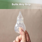 Haakaa Silicone Baby Nasal Aspirator | Nose Bulb Syringe | Easy-Squeezy Baby Nose Cleaner, 0m+ Newborn Infant &Toddler - BPA Free Silicone-2 Tips