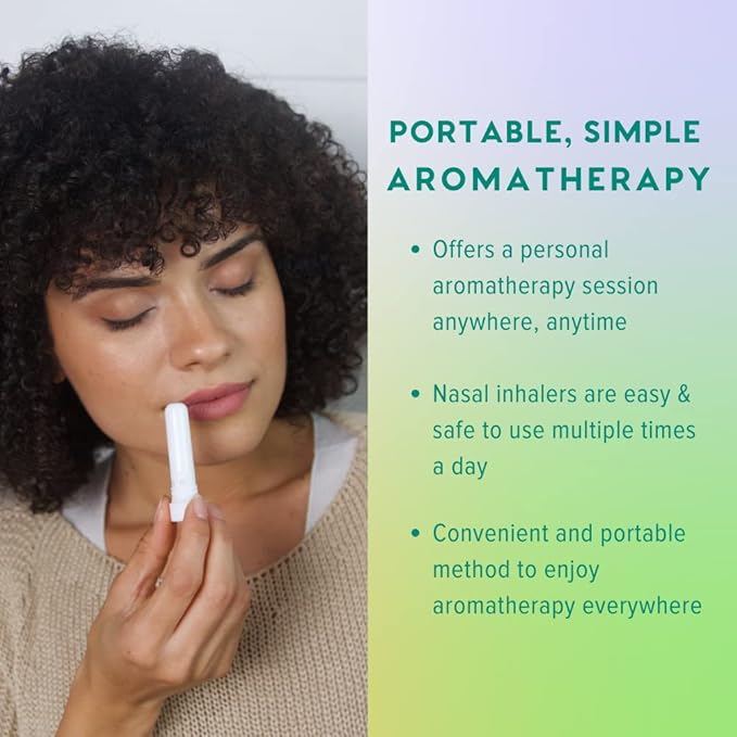 MOXĒ Nasal Inhalers Bundle, 8 Essential Oils, 100% Pure and Undiluted, Therapeutic Grade, No-Mess Portable Aromatherapy, Includes Eucalyptus, Peppermint, Lavender, Wintergreen, Made in USA - Pack of 8