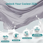 Sasttie Pregnancy Pillows for Sleeping, Jumbo U Shaped Cooling Full Body Pillow with Removable Cover, Pregnant Women Must Haves, Maternity Essential, Light Grey