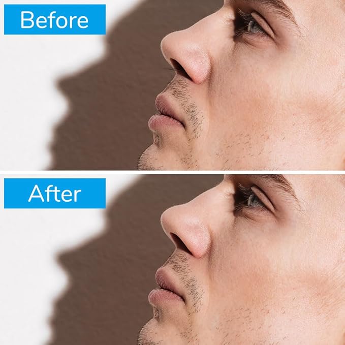 2-in-1 Nasal Hair Cutter, 360° Rotating Double Sided Nose Hair Removal Tool, Nose Hair Clipper with Ear Picker for Women and Men (Beige, 6 PCS)