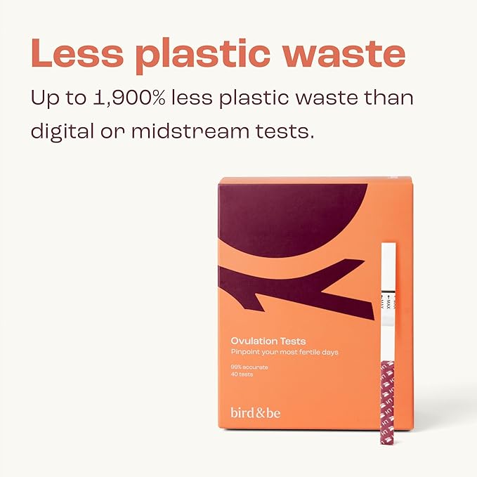 Bird&Be Ovulation Test Strips (Predictor Kit with 40 LH Strips, Over 99% Accurate)