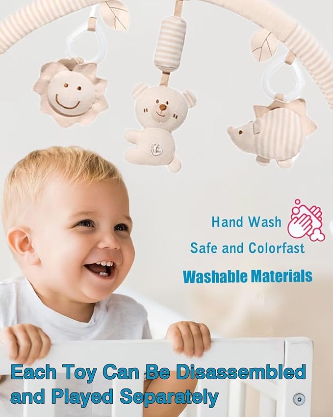 Pau1Hami1ton Baby Stroller Arch Toys, Car Seat Toys,Baby Gifts.S-19(Bear)