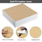 Kalawen Upgraded 2Pcs PU Washable Straps Safety Buckle Toddler Booster Seat for Kitchen Chair, Portable Travel