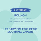 Oilogic Stuffy Nose & Cough Vapor Chest Roll-On Essential Oil for Babies & Toddlers - Gentle Baby Essentials - Pediatrician-Tested & Safe for Babies, 2 Fl Oz