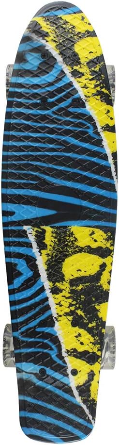 Skateboards Complete 22 Inch Mini Cruiser Retro Skateboard for Kids Boys Youths Beginners