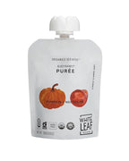 White Leaf Provisions Organic Purees / Baby Food Pouches - Fruits, Veggies & Grains, Toddler snack, Regeneratively Farmed, No Added Sugar, Non-GMO, BPA-Free Pouches 3.17 oz (Pack of 24, Pumpkin + Nectarine)